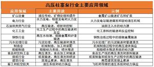 高壓柱塞泵行業(yè)主要應(yīng)用領(lǐng)域、核心技術(shù)及未來發(fā)展趨勢分析2024